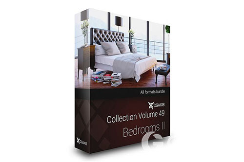 CGAxis第49卷卧室3D模型 CGAxis Models Volume 49 3D Bedrooms II
