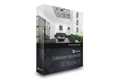 CGAxis第53卷书籍3D模型 CGAxis Models Volume 53 3D Books III