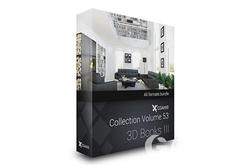 CGAxis第53卷书籍3D模型 CGAxis Models Volume 53 3D Books III