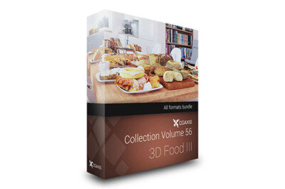 CGAxis第56卷食品3D模型  CGAxis Model  Volume 56 3D Food III