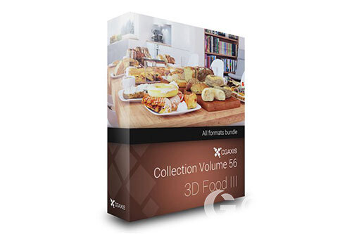 CGAxis第56卷食品3D模型 CGAxis Model Volume 56 3D Food III