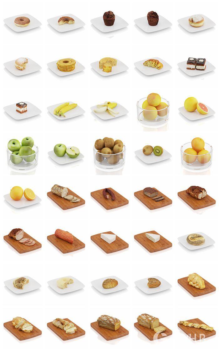 CGAxis第56卷食品3D模型 CGAxis Model Volume 56 3D Food III
