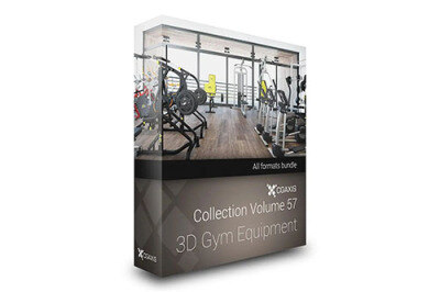 CGAxis第57卷健身器材3D模型 CGAxis Models Volume 57 3D Gym Equipment