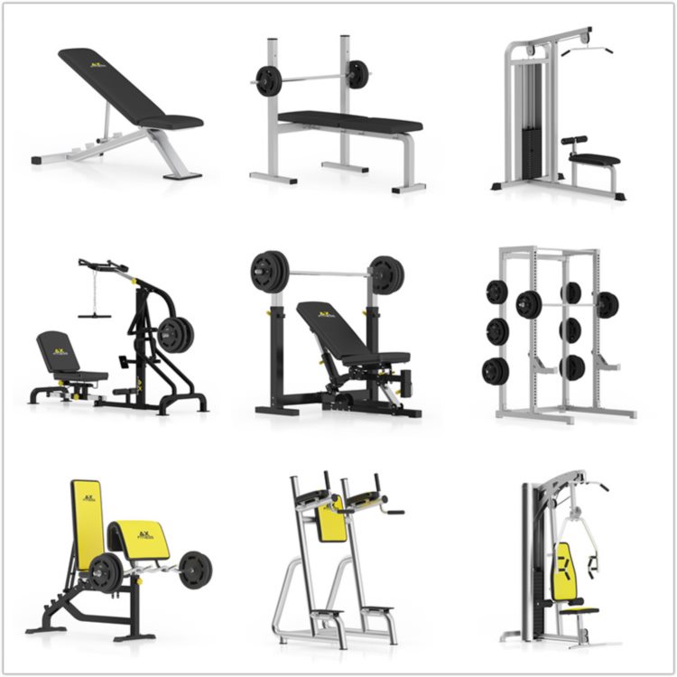 CGAxis第57卷健身器材3D模型 CGAxis Models Volume 57 3D Gym Equipment