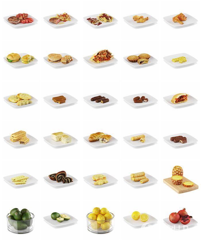 CGAxis第58卷食品3D模型 3D Food IV - CGAxis Collection Volume 58