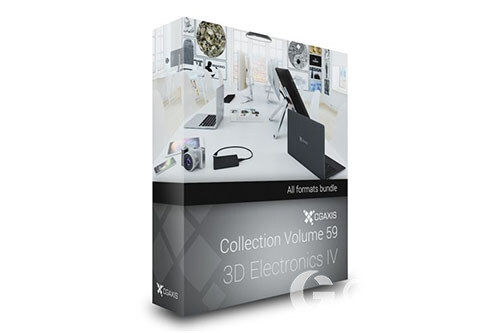 CGAxis第59卷电子数码设备3D模型 3D Electronics IV - CGAxis Models Volume 59