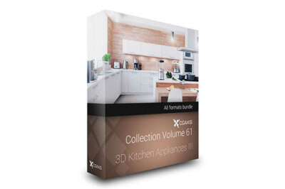 CGAxis第61卷厨房用具3D模型 3D Kitchen Appliances – CGAxis Models Volume 61