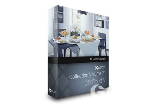 CGAxis第71卷食品3D模型 CGAxis Models Volume 71 3D Food V