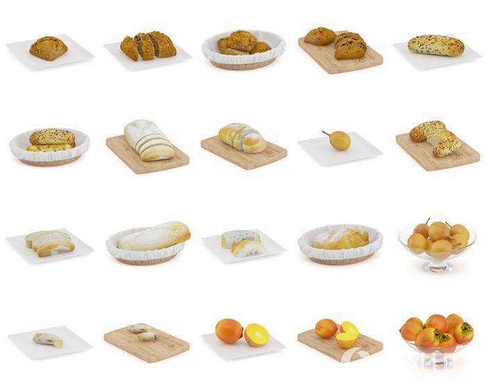 CGAxis第71卷食品3D模型 CGAxis Models Volume 71 3D Food V