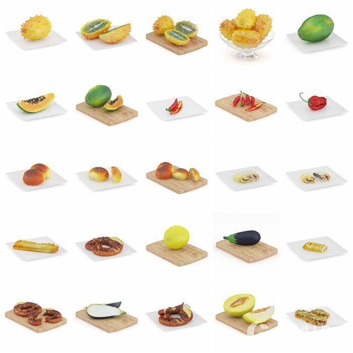 CGAxis第71卷食品3D模型 CGAxis Models Volume 71 3D Food V