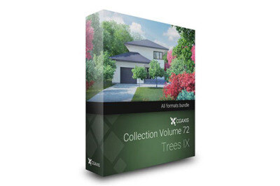 CGAxis第72卷树3D模型 CGAxis Models Volume 72 Trees IX