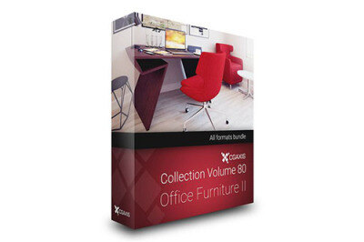 CGAxis第80卷办公家具3D模型 CGAxis Models Volume 80 Office Furniture II