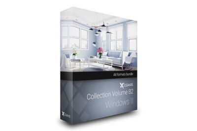 CGAxis第82卷窗户3D模型 CGAxis Models Volume 82 Windows II
