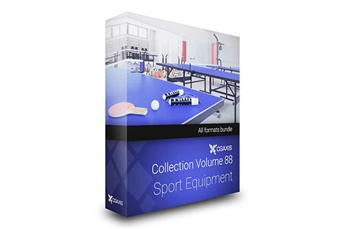 CGAxis第88卷运动器材3D模型 Sport Equipment 3D Models Collection - Volume 88