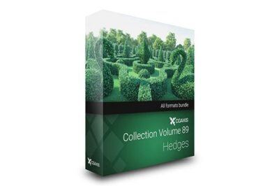 CGAxis第89卷灌木植物3D模型 Hedges 3D Models Collection – Volume 89