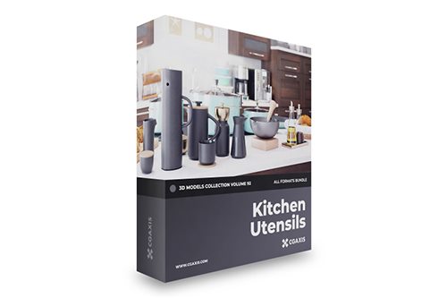 CGAxis第92卷厨房用具3D模型 Kitchen Utensils 3D Models Collection - Volume 92