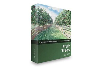CGAxis第95卷果树植物3D模型  Fruit Trees 3D Models Collection – Volume 95