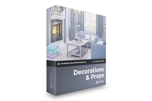 CGAxis第103卷装饰3D模型 Decorations 3D Models Collection - Volume 103