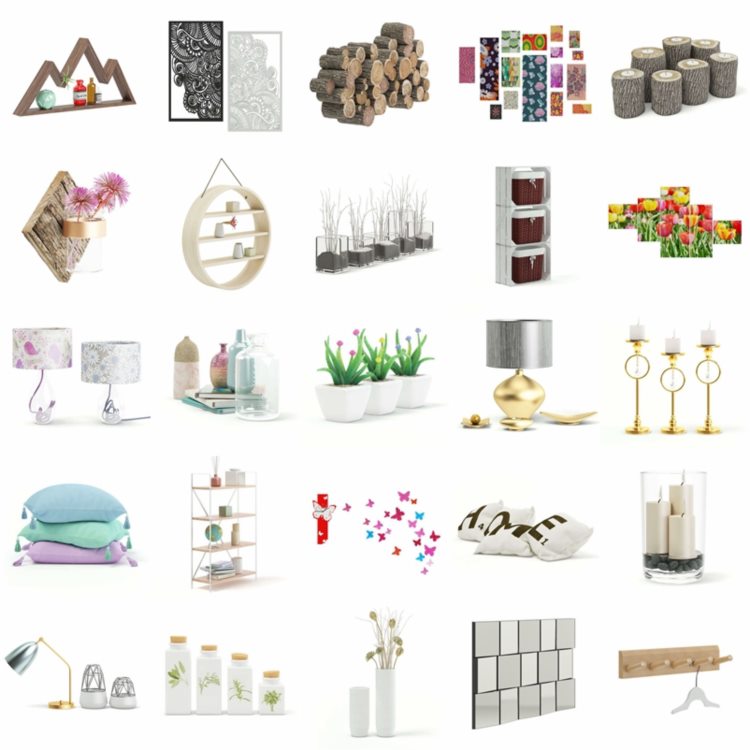 CGAxis第103卷装饰3D模型 Decorations 3D Models Collection - Volume 103