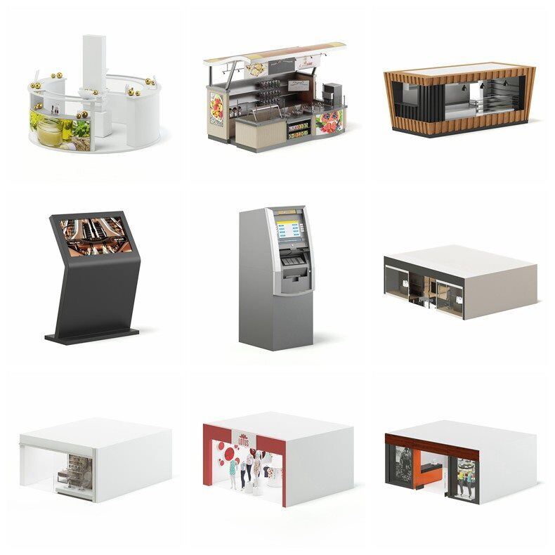 CGAxis商场设备3D模型 Mall Equipment 3D Models Collection - Volume 107