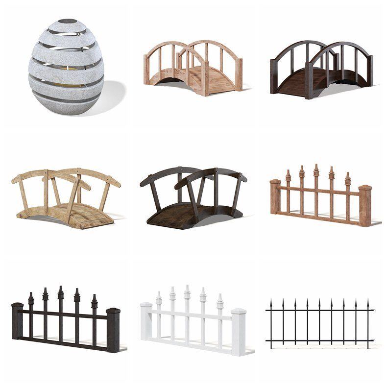 CGAxis花园装饰3dmax模型 Garden Decorations 3D Models Collection - Volume 108