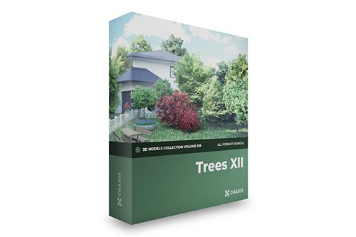CGAxis植物树木3dmax模型 Trees 3D Models Collection - Volume 109