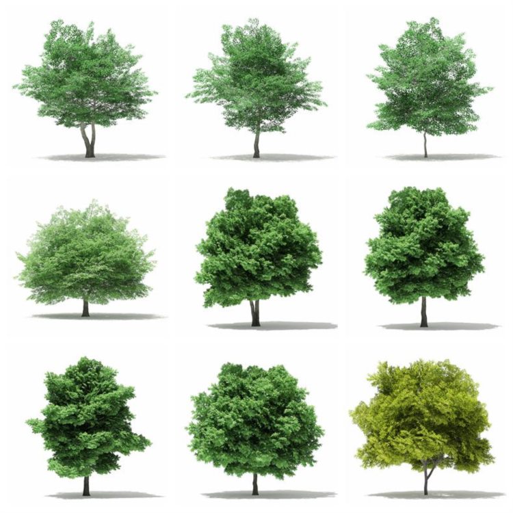 CGAxis植物树木3dmax模型 Trees 3D Models Collection - Volume 109
