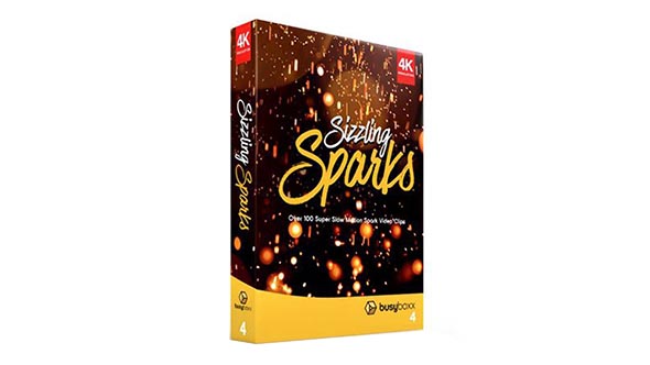 100款火花飞溅粒子火花特效4K视频素材 BusyBoxx – V04 Sizzling Sparks