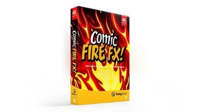 150个4K高清卡通火焰烟雾爆炸转场MG元素包 BusyBoxx – V06 Comic Fire FX