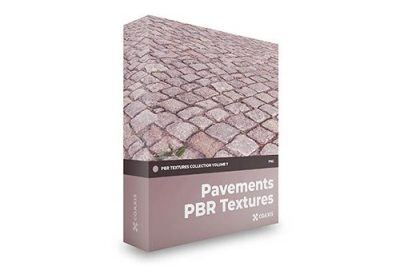 100个PBR混凝土石材砖块高清人行道无缝贴图 CGAxis Pavements PBR Textures Vol.7