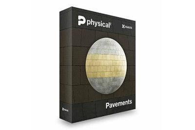 100种高清人行道路面混凝土石材PBR无缝贴图 CGAxis Pavements PBR Textures Collection Vol.25