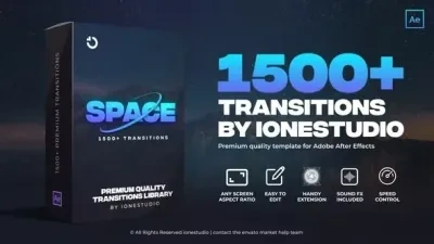 1500组摄像机扭曲聚焦翻转无缝视频转场 1500+ Transitions for After Effects