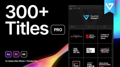 300个字幕条标题文字排版动画 Titles Pro for EasyEdit Viewer V2.7.4