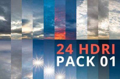 22个高动态范围HDRi360º全景天空（16K） 3D Collective – Real Light 22 HDRI Pack Pro 01
