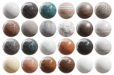 大理石花岗岩金属布料木地板砖墙等高清PBR贴图合集 CGbookcase 533 PBR Textures Collection Full