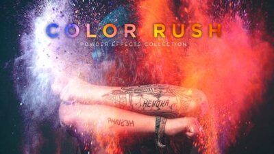 32个缤纷炫彩粉末粒子喷洒爆炸视频素材 Color Rush – Color Powder Explosion Collection