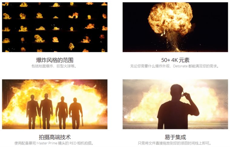 59个火焰爆炸特效合成4K素材 Detonate – 50+ EXPLOSION EFFECTS
