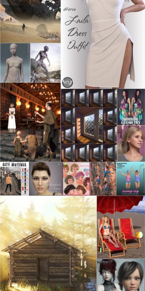 Daz3D Poser 模型合集 Daz3D Poser Bundle 1 February 2020