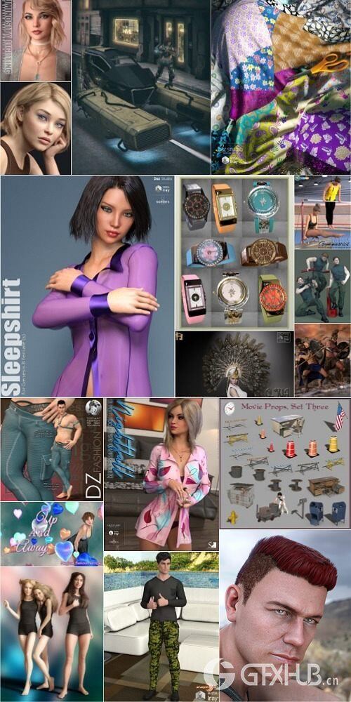 Daz3D Poser 模型合集 Daz3D Poser Bundle 5 February 2020