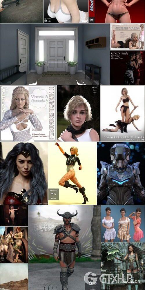 Daz3D Poser 模型合集 Daz3D Poser Bundle 6 February 2020