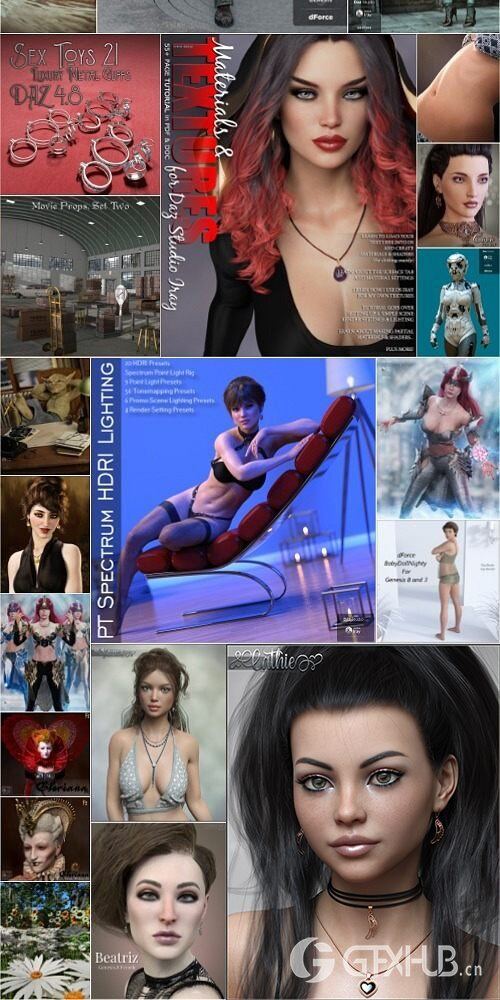 Daz3D Poser 模型合集 Daz3D Poser Bundle 6 February 2020