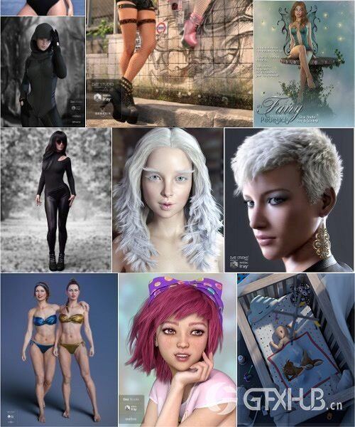 Daz3D Poser 模型合集 Daz3D Poser Bundle 7 February 2020