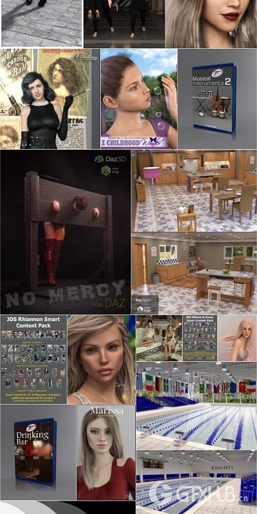 Daz3D Poser 模型合集 Daz3D Poser Bundle 5 March 2020