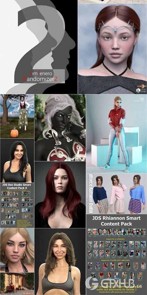 Daz3D Poser 模型合集 Daz3D Poser Bundle 5 March 2020