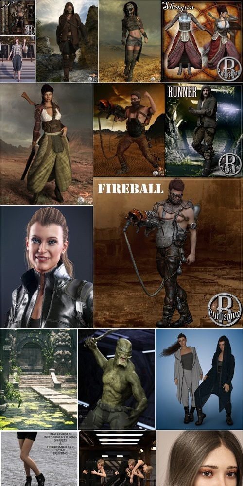 Daz3D Poser 模型合集 Daz3D Poser Bundle 5 March 2020