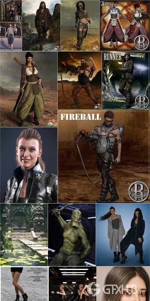 Daz3D Poser 模型合集 Daz3D Poser Bundle 5 March 2020