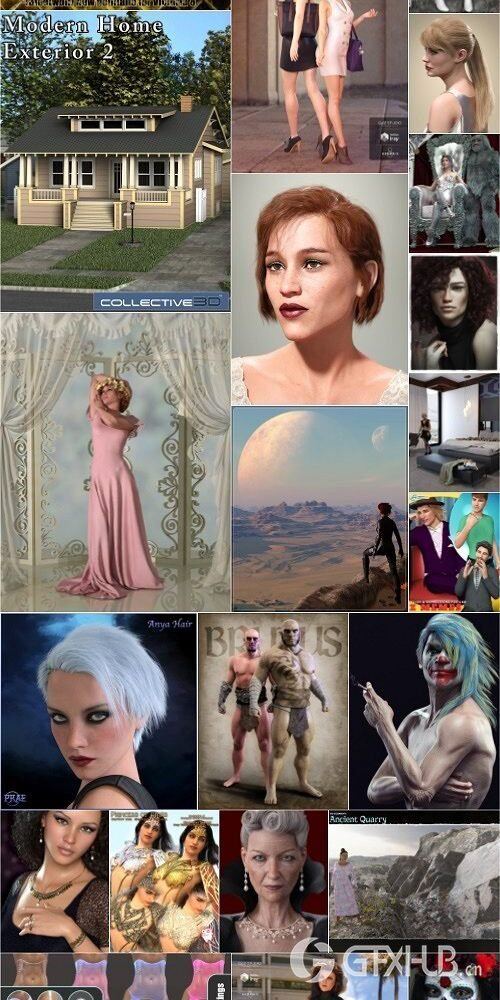 Daz3D Poser 模型合集 Daz3D Poser Bundle 7 March 2020