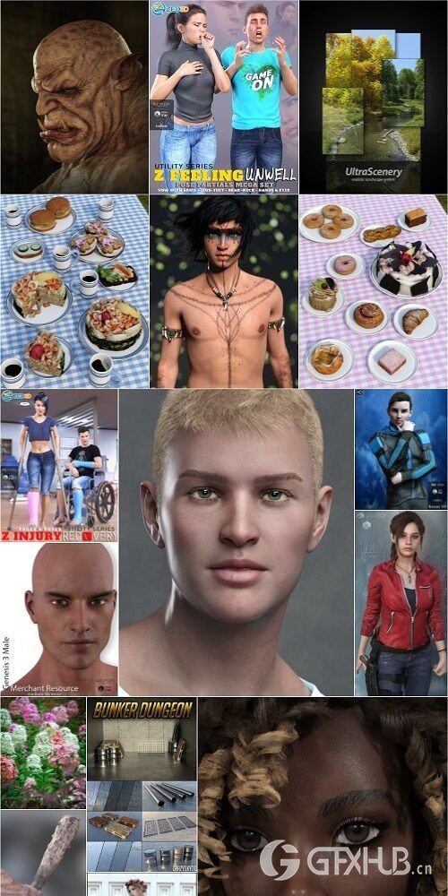 Daz3D Poser 模型合集 Daz3D Poser Bundle 8 March 2020