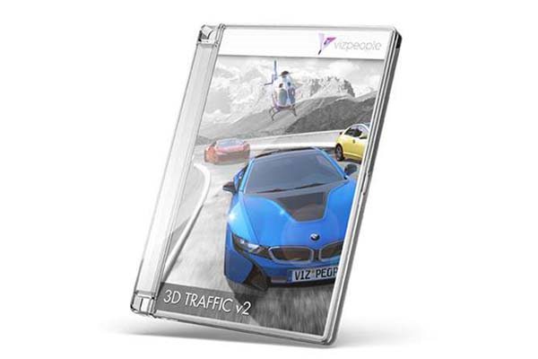 40种汽车飞机轮船3D模型集合 VizPeople - 3D Traffic V2