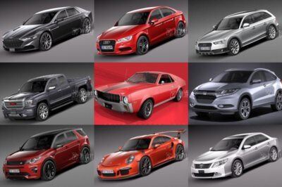 高精度汽车3D模型合辑30套 Car 3D Model Bundle Jan 2019
